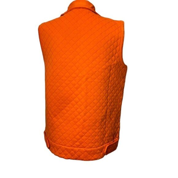 NWOT Clemson UG Apparel Quilted Moto Vest Orange Tigers Logo Size Medium - Picture 6 of 13